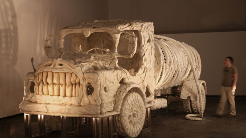 Illustration for article titled These Truck Skeletons Are Strangely And Creepily Lovely